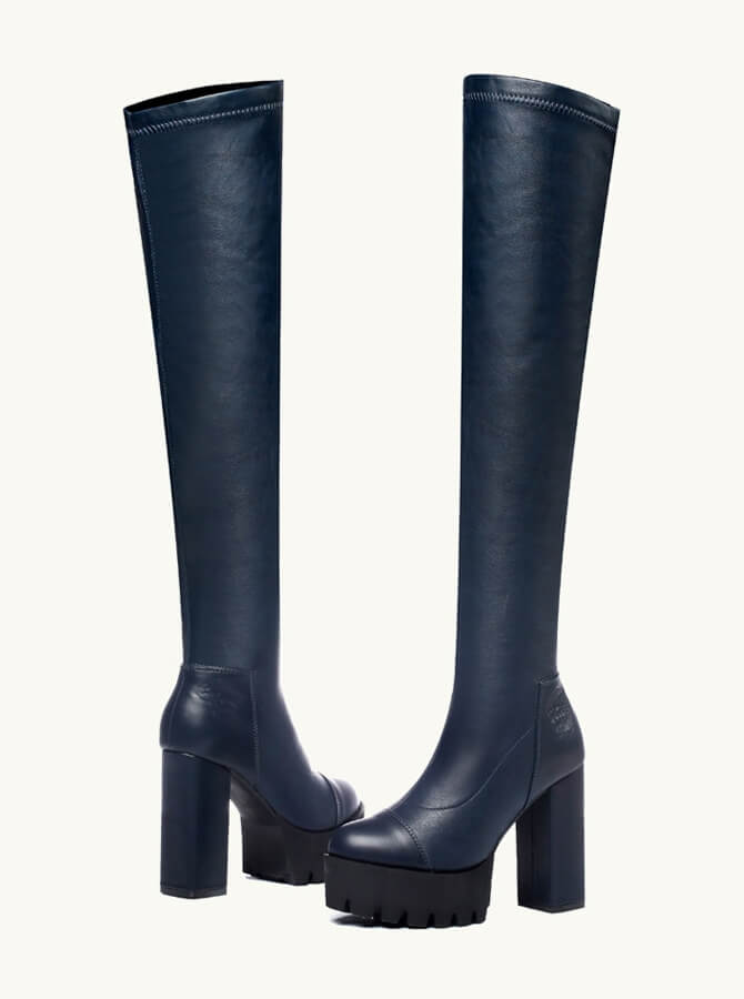 Blue High Knee Boots GucciHeaven Original