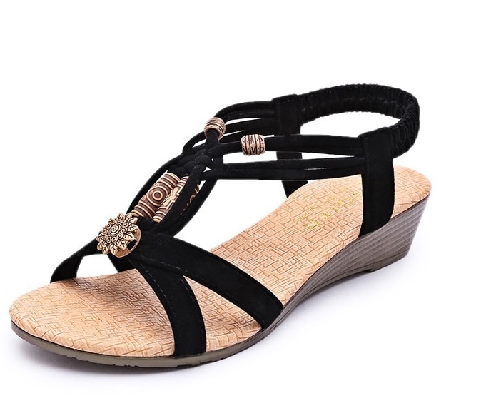 Black Bohemian Sandal korea Import