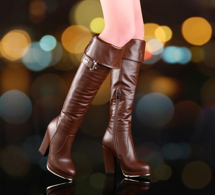 Brown High Knee Boots GucciHeaven Original