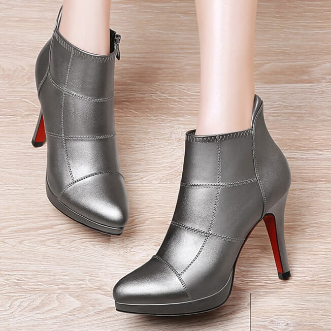 Silver High Heel Boots GucciHeaven Original