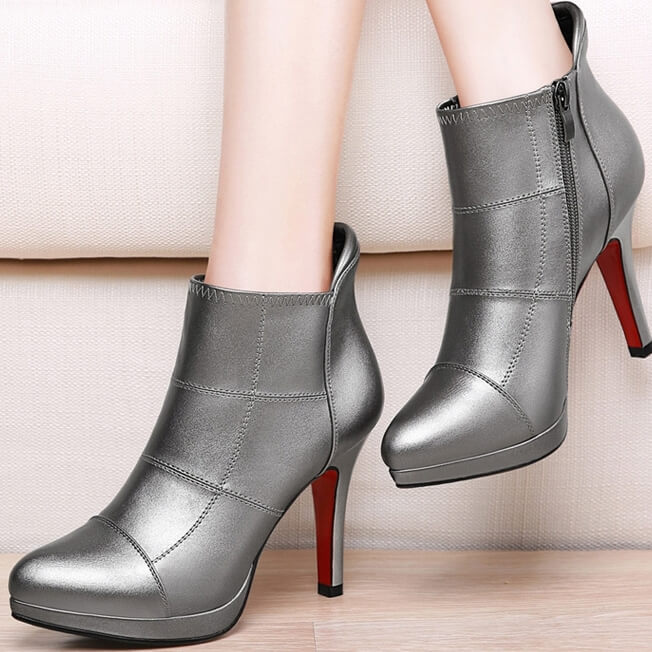 Silver High Heel Boots GucciHeaven Original