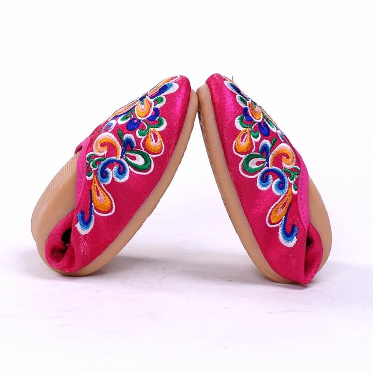 Pink Ethnic Retro Casual Shoes Import