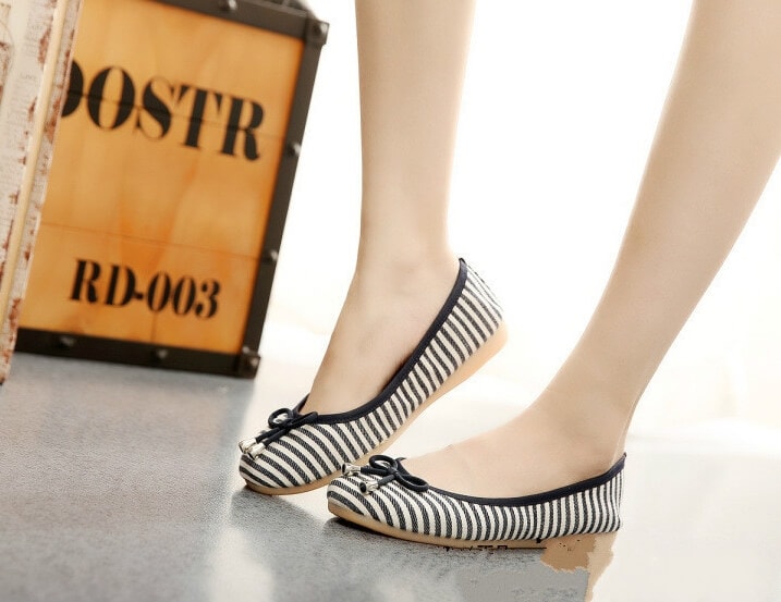 Dark Blue Retro Casual Shoes Import