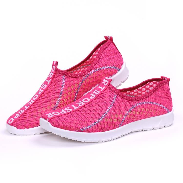 Pink Net Casual Yoga Shoes Import