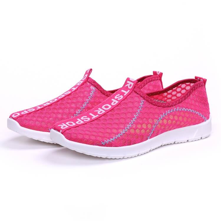 Pink Net Casual Yoga Shoes Import