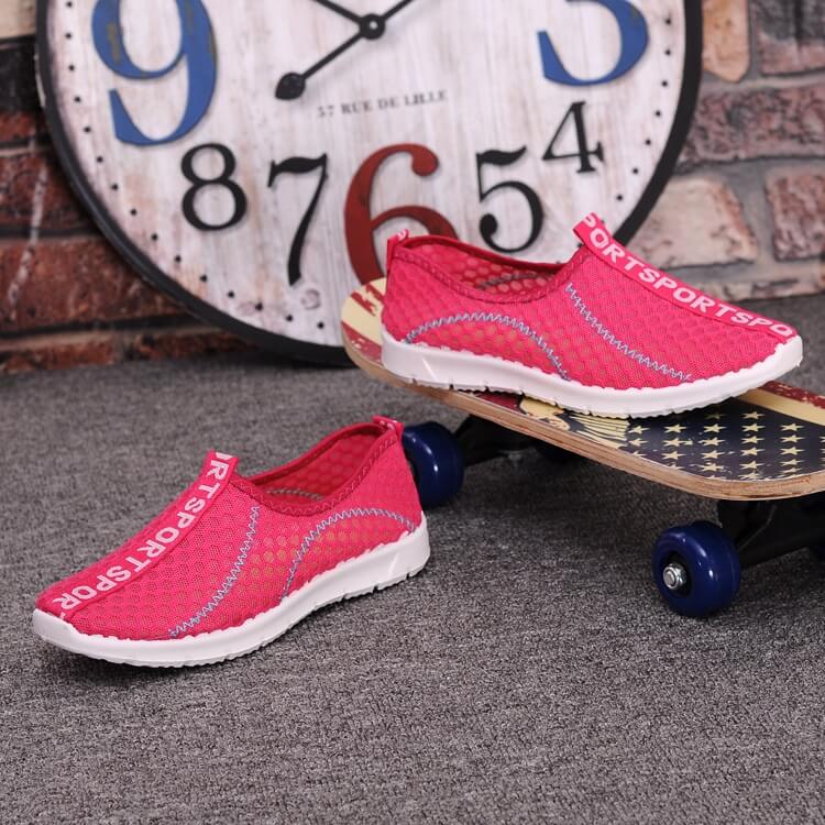 Pink Net Casual Yoga Shoes Import