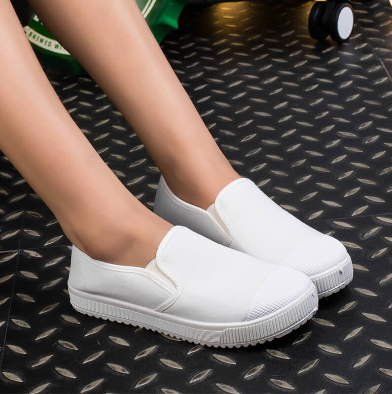 White Casual Minimalist Korea Shoes