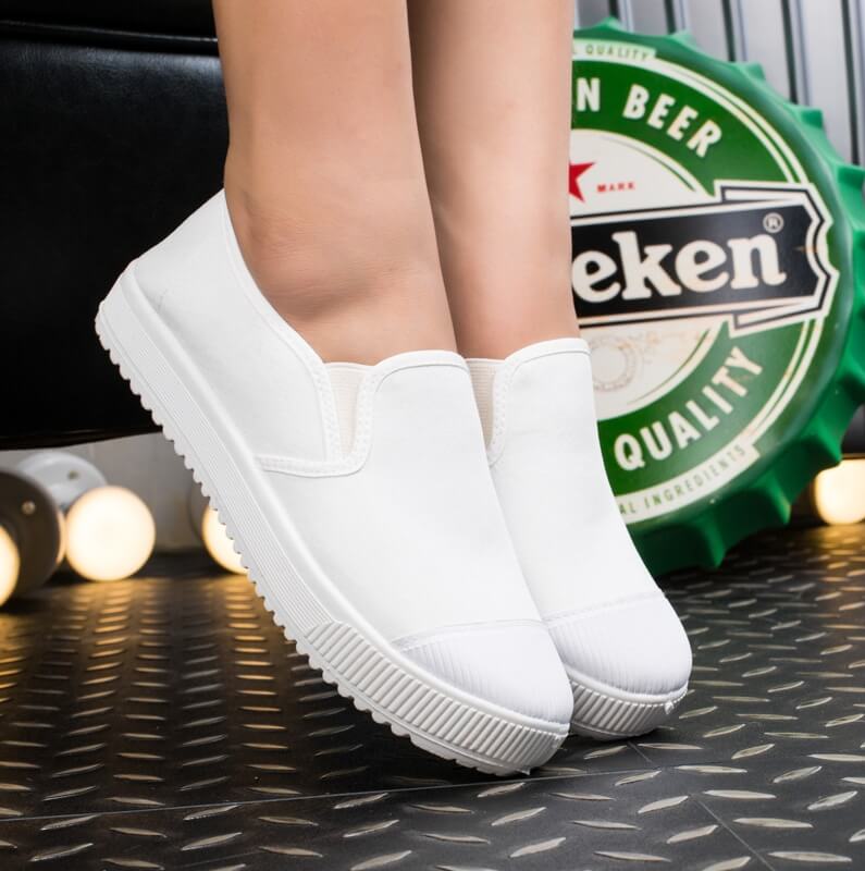 White Casual Minimalist Korea Shoes