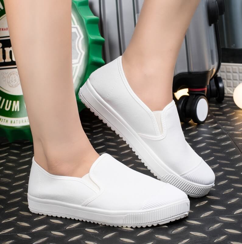 White Casual Minimalist Korea Shoes