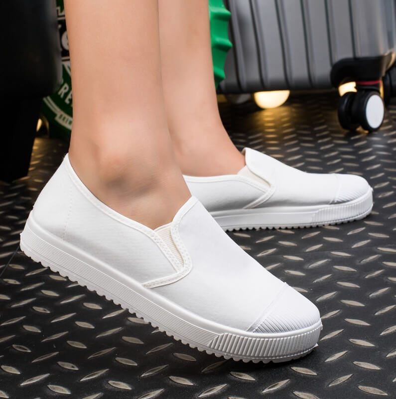 White Casual Minimalist Korea Shoes