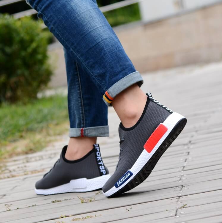 Gray Couple Sneakers Import