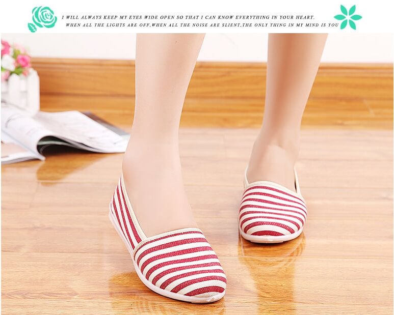 Red Korea Causal Shoes Import