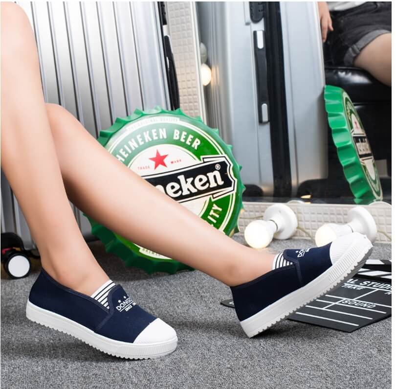 Black Korea Casual Shoes Import