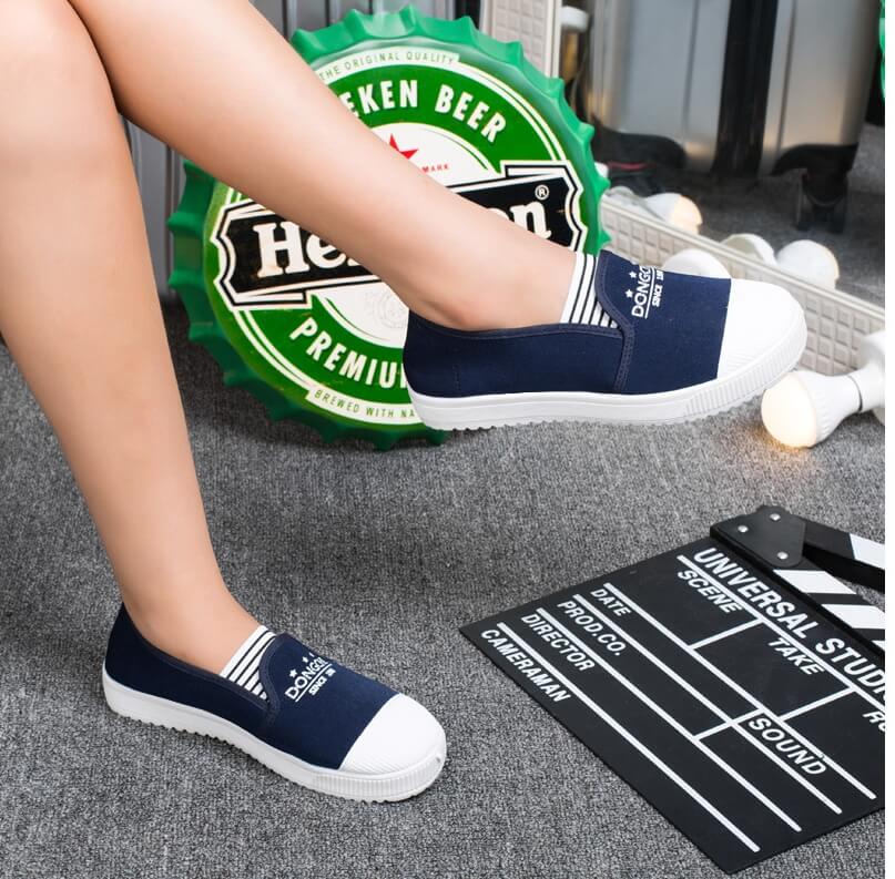 Black Korea Casual Shoes Import