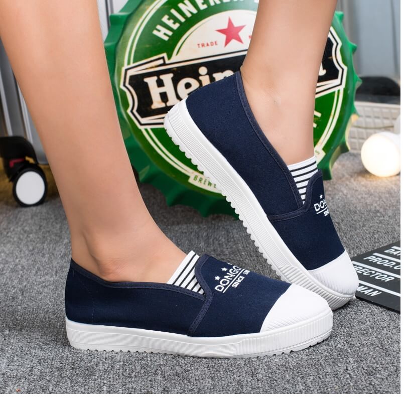 Black Korea Casual Shoes Import