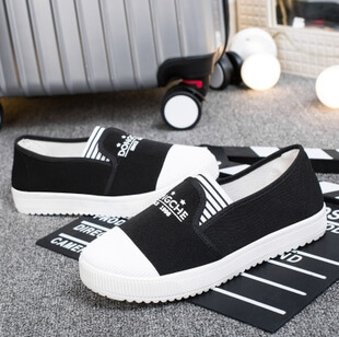 Black Korea Casual Shoes Import