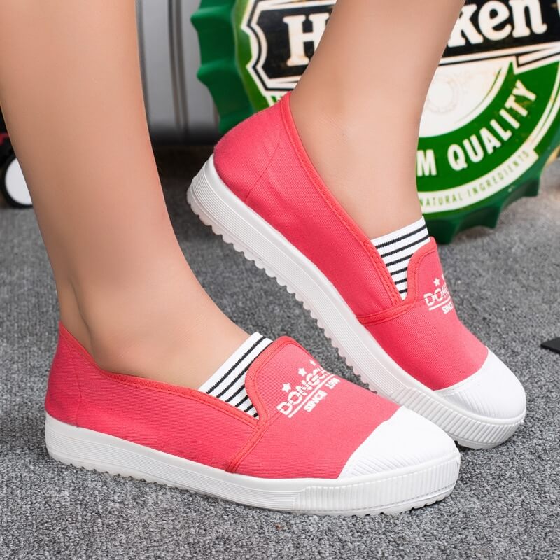 Pink Korea Casual Shoes Import