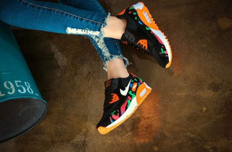 Orange Casual Korea Sport Shoes Import