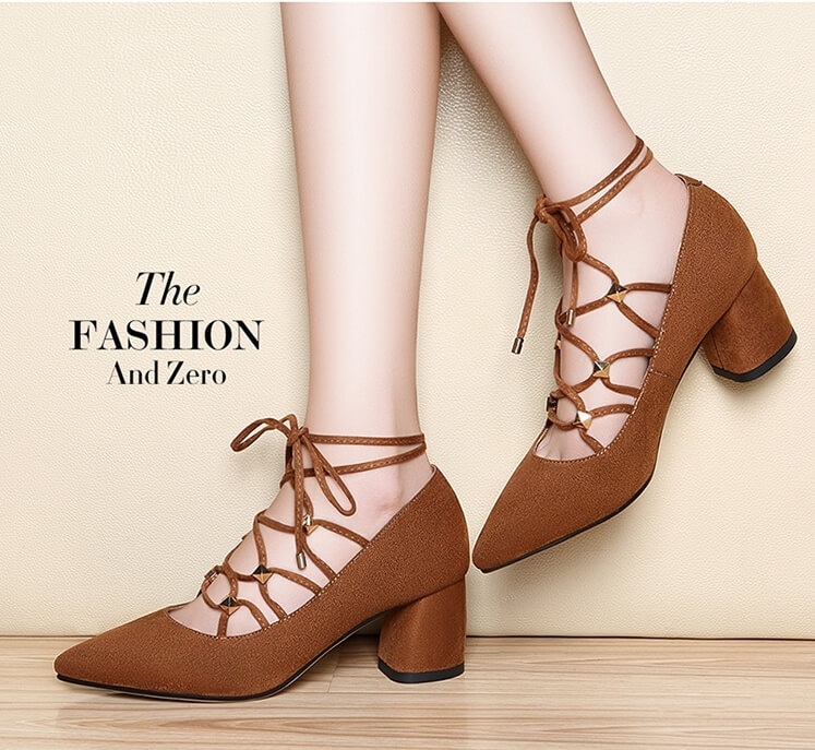 Brown Fashion Lace Shoes Centenary Original