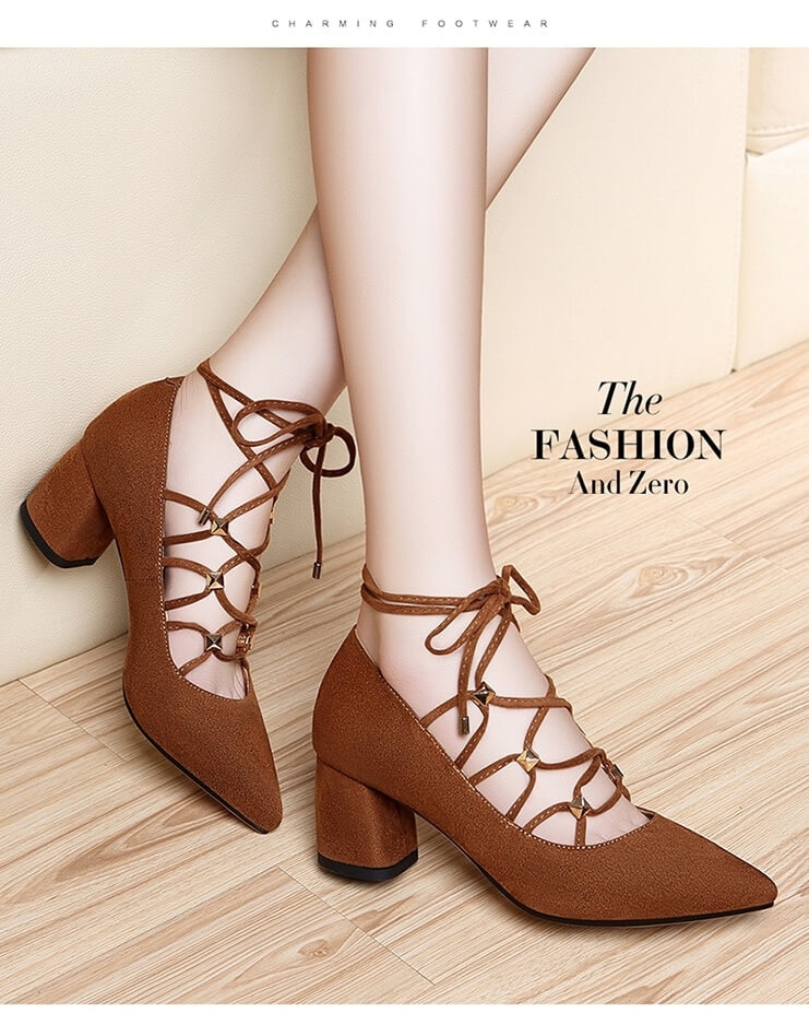 Brown Fashion Lace Shoes Centenary Original