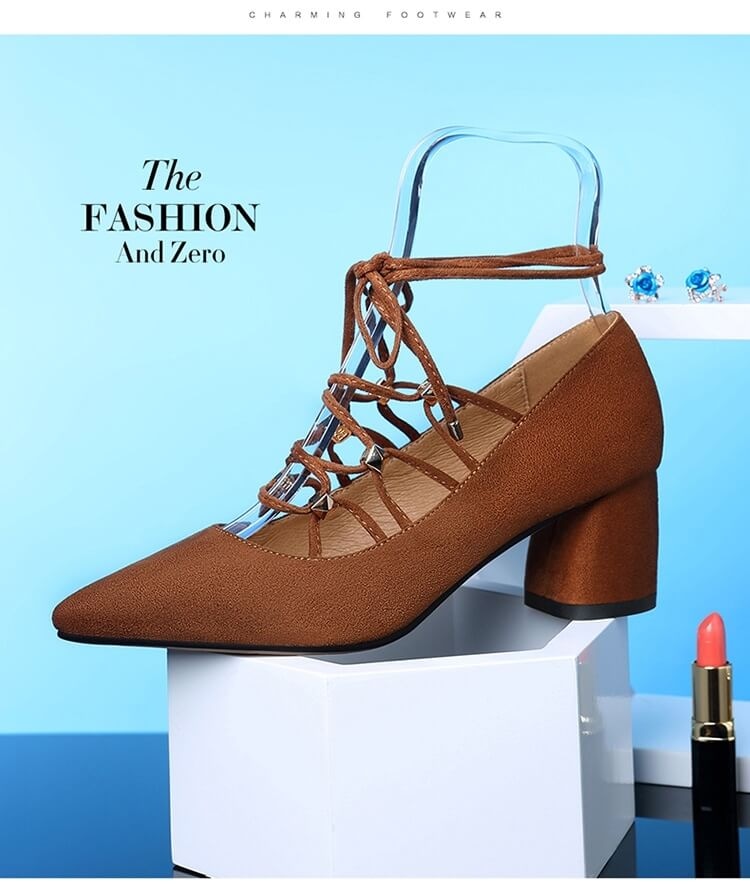 Brown Fashion Lace Shoes Centenary Original