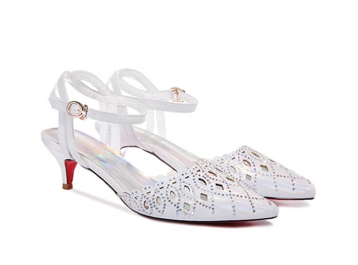 Silver Fashion Decorated Shoes GuciHeaven