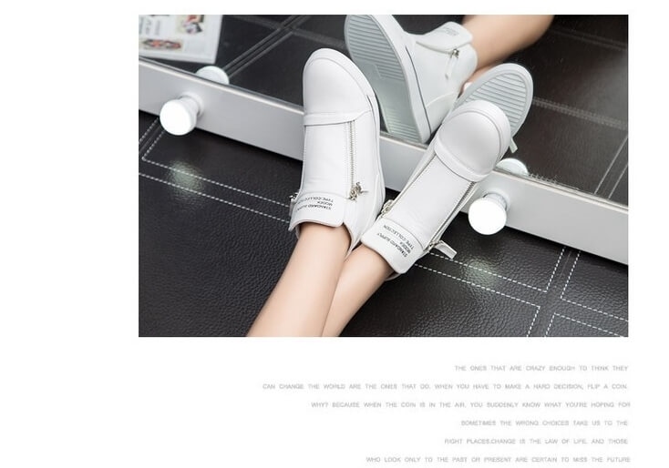 White Casual High Heel Shoes Import