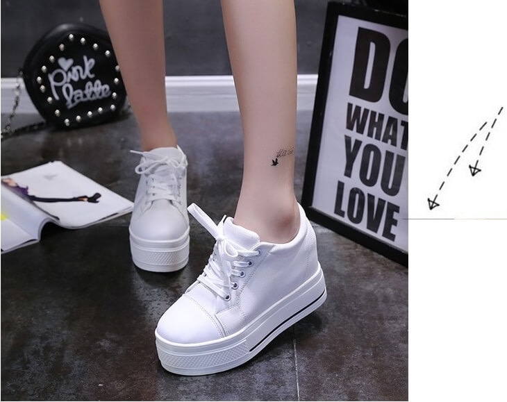 White Minimalist Casual Canvas Shoes Import