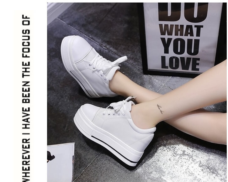 White Minimalist Casual Canvas Shoes Import