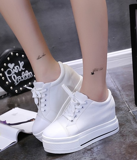 White Minimalist Casual Canvas Shoes Import