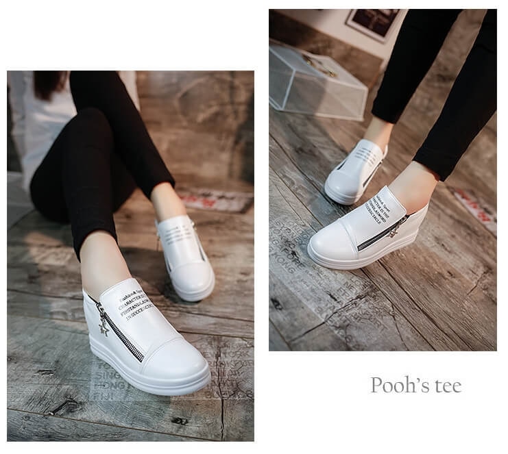 White Casual High Heel Shoes Import