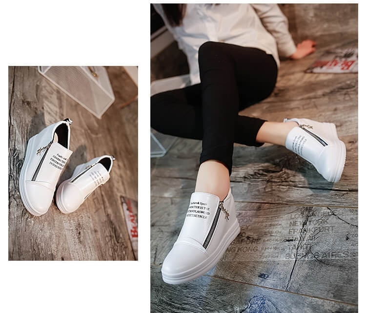 White Casual High Heel Shoes Import