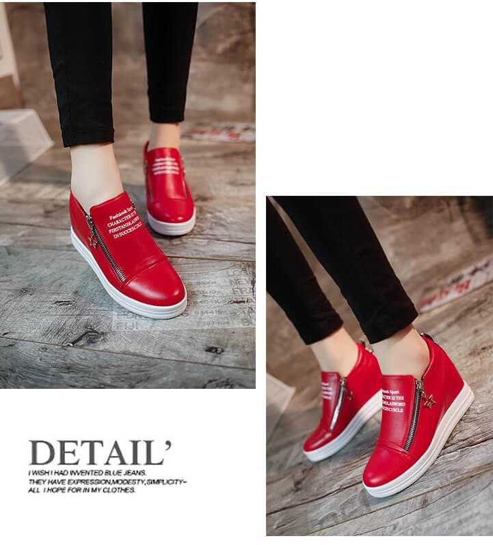 Red Casual High Heel Shoes Import