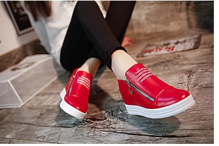 Red Casual High Heel Shoes Import