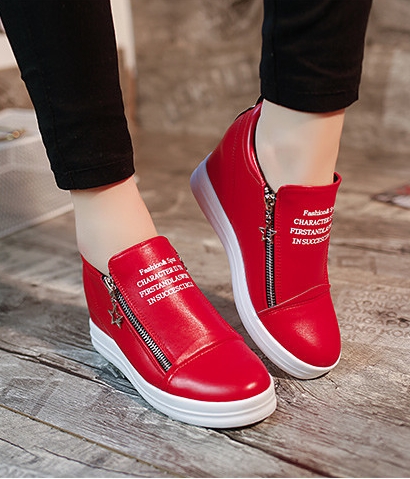 Red Casual High Heel Shoes Import