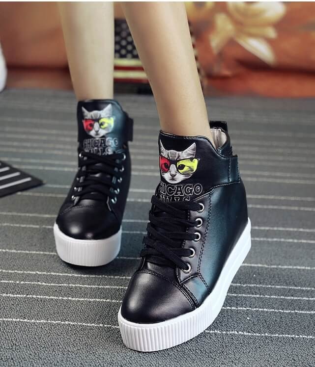 Black Casual High Heel Boots Import