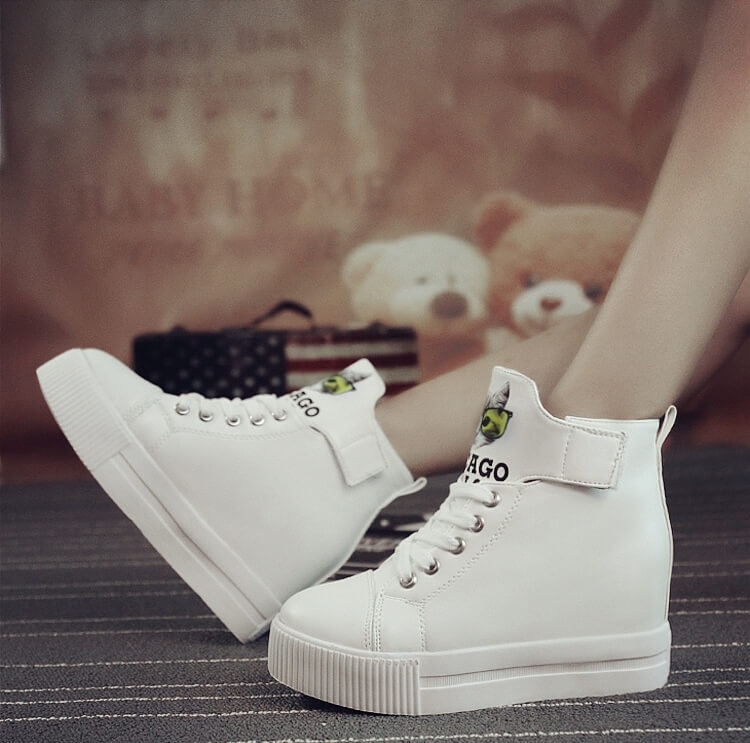 White Casual High Heel Boots Import