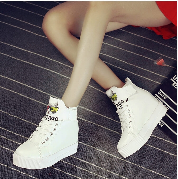 White Casual High Heel Boots Import