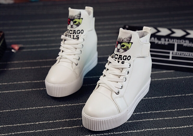 White Casual High Heel Boots Import