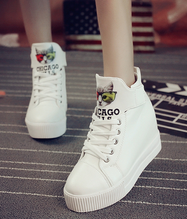 White Casual High Heel Boots Import