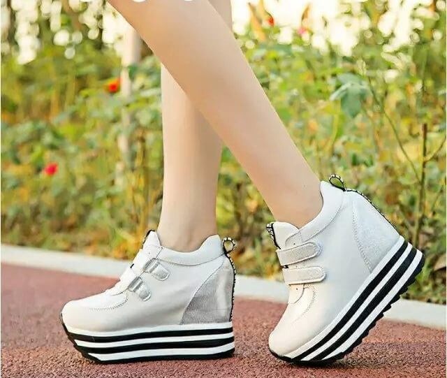 White High Heel Fashion Sport Shoes