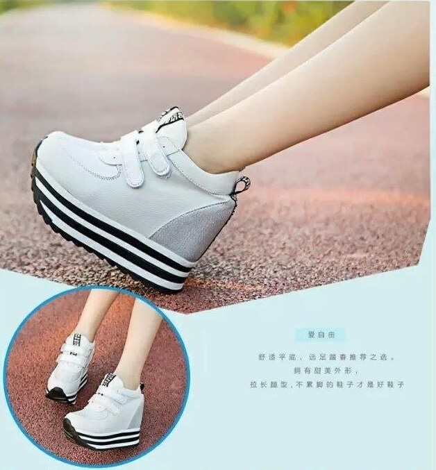 White High Heel Fashion Sport Shoes