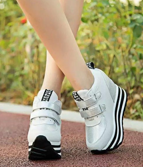 White High Heel Fashion Sport Shoes