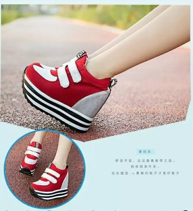 Red High Heel Fashion Sport Shoes