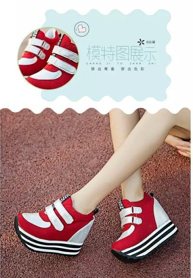 Red High Heel Fashion Sport Shoes