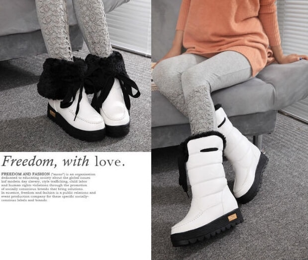 White Fashion High Boots Import