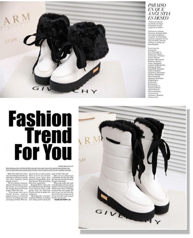 White Fashion High Boots Import