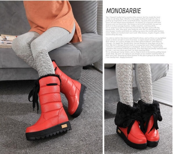 Red Fashion High Boots Import