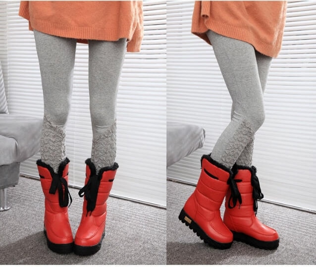 Red Fashion High Boots Import