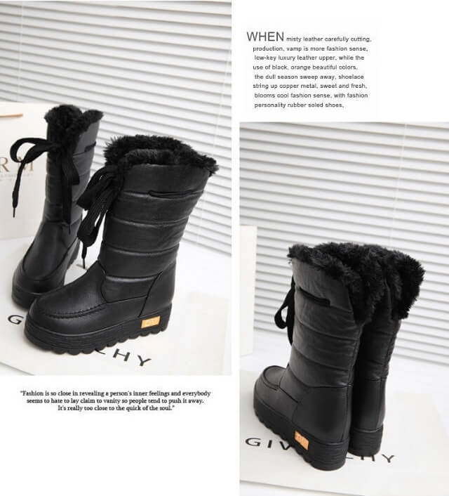 Black Fashion High Boots Import